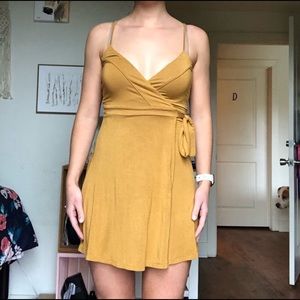 Mustard Wrap dress